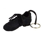 Mini Dance Sneaker Key Chain: Black