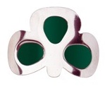 More about Coloured Shamrock Buckles: Green