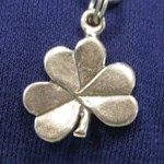 Sterling Silver Charm:  Shamrock